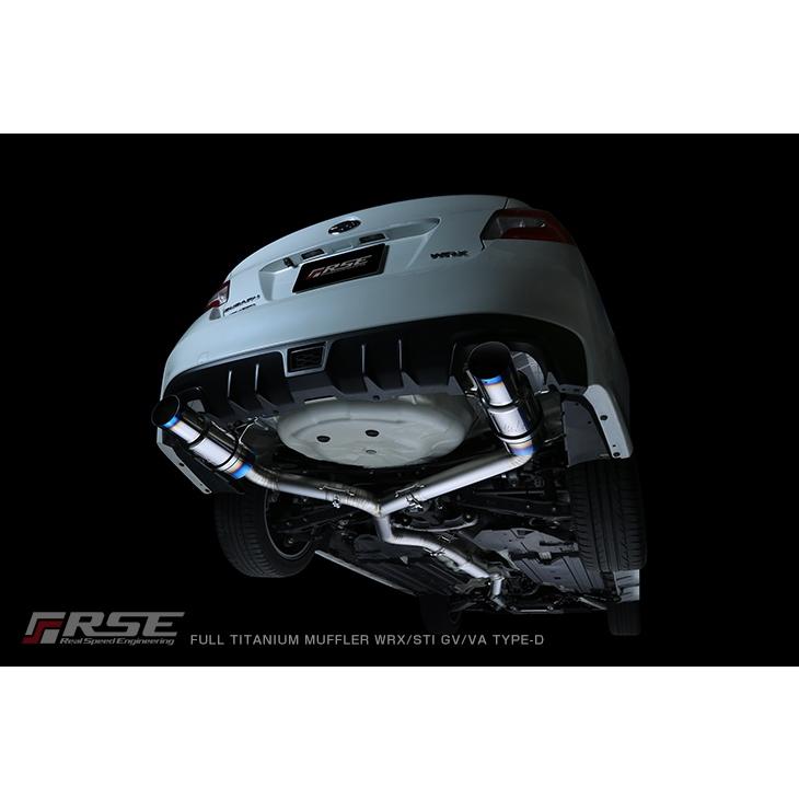RSE/リアルスピードエンジニアリング】 フルチタンマフラー スバル WRX