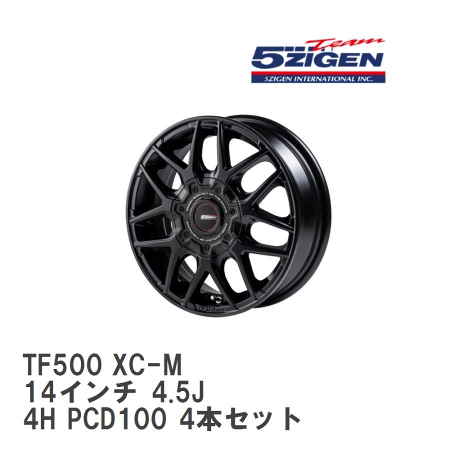 5ZIGEN 【5ZIGEN】 ホイール TF500 XC-M セミグロスブラック 14インチ 