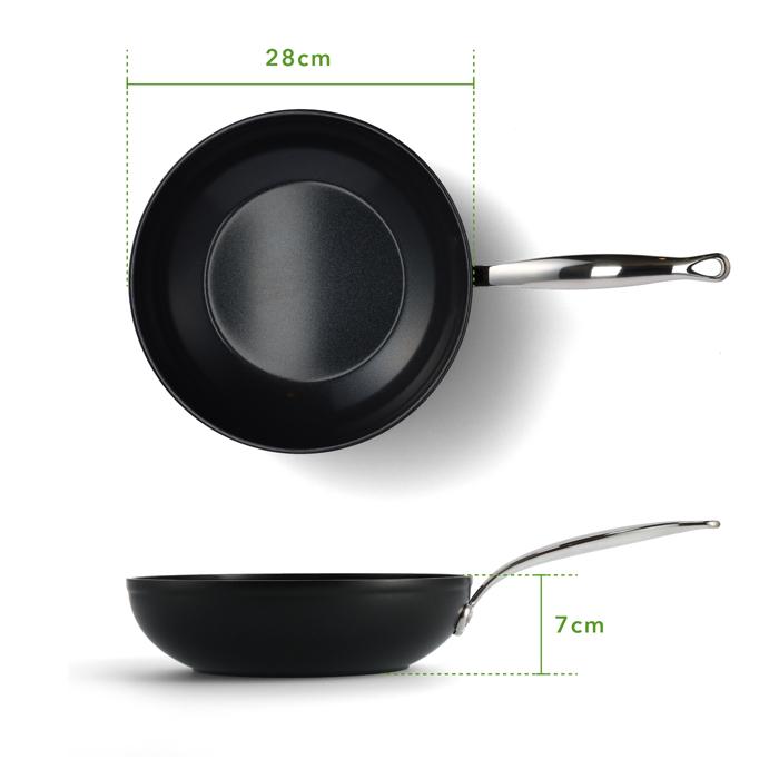 GREEN PAN（グリーンパン） バルセロナプロ ウォックパン 28cm 【最 
