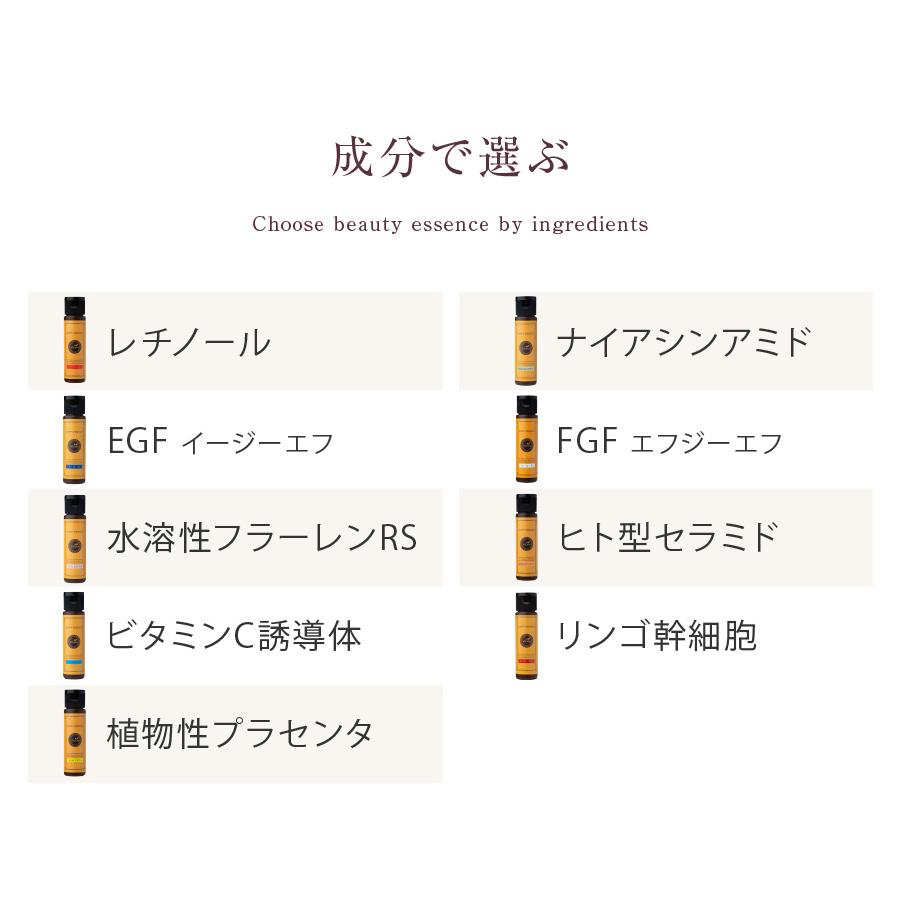 【4本で送料無料】原液＋原液ハッピーエッセンス 30ml  EGF レチノール ナイアシンアミド フラーレン FGF ヒト型セラミド リンゴ幹細胞  VC ViLabo公式｜vilabo｜11