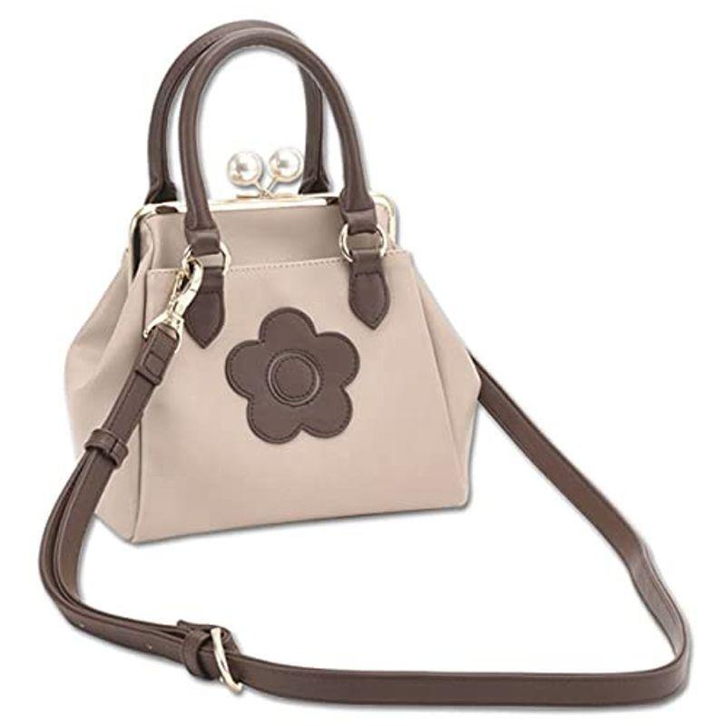 マリークワント Mary Mary Quant ポーチ マリクワ マリークアント 2wayミニトート ベージュ パールガマ口 バッグ ヴィレッジ