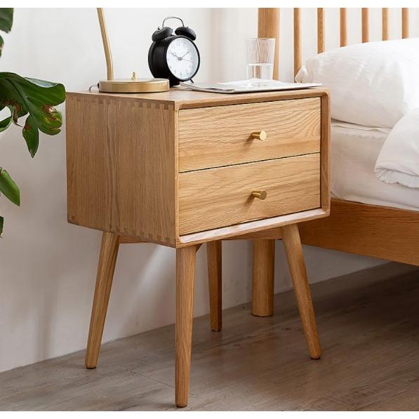 高速配送 贅沢 ベッドサイド用テーブル ホワイトオーク材家具 寝室ロッカー ベッドサイドキャビネット ソリッドウッド製 収納キャビネット J1 17 高い素材 Www Technet 21 Org