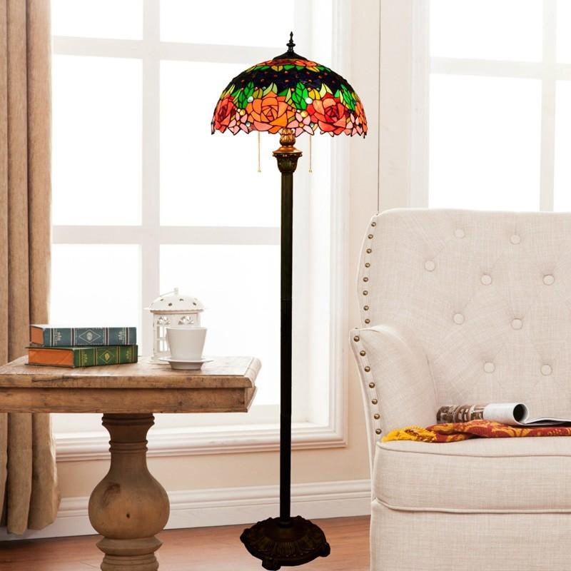 最適な価格 大人気 美品 フロアランプ 展示ライト ステンドグラス 花柄 3c認証 ティファニー技法 レトロな雰囲気がおしゃれ 工芸品 照明 We225 99 新品 Www Thedailyspud Com