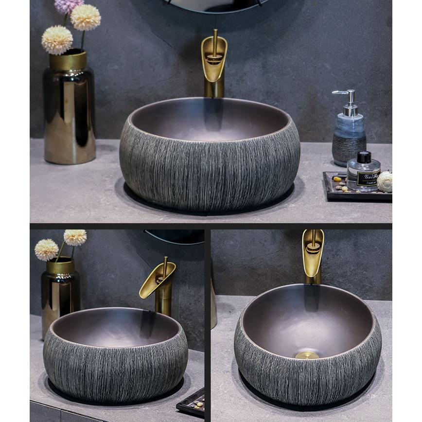 品質保証 職人手作り 洗面ボウル 洗面台 洗面器 手洗いボウル 手洗い鉢 手洗器 陶器製 置き型 ベッセル型 楕円形 蛇口付き 排水金具付き おしゃれ 大容量 Wdr1 104 ビレッジスリー ヤフー店 通販 Yahoo ショッピング