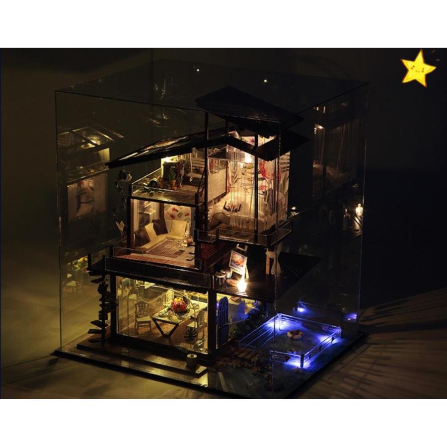 注目の プレゼント バレンシア海岸 Diyハウス ミニチュアハウス ドールハウス ログハウス ハンドクラフト 手作りキット 3dパズル R102 264 独創的 Kwsrbd Com