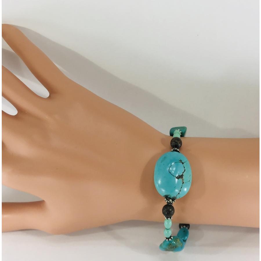 ターコイズ ブレスレット[クリックポスト送料無料]