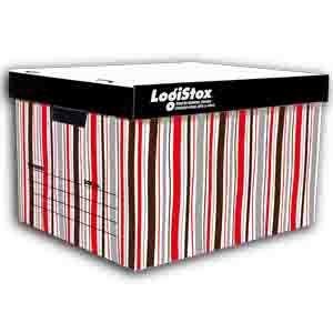 おしゃれなダンボール製収納ボックス ストライプ フタ付き 段ボール 箱 折りたたみ 衣類 安い かわいい 1 10 009 Villagebox 通販 Yahoo ショッピング