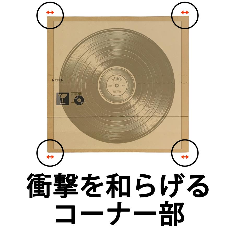 LPレコード発送用ダンボール [２５枚セット] 箱/80サイズ/収納/梱包/購入/12インチ｜villagebox｜06