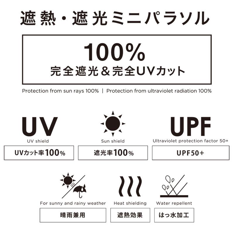 Wpc 日傘 折りたたみ傘 男女兼用 完全遮光100% UPF50+ 遮熱 軽量 UVカット100% 遮光インサイドカラー tiny 晴雨兼用 PUコーティング Wpc. ワールドパーティー | Wpc. | 04