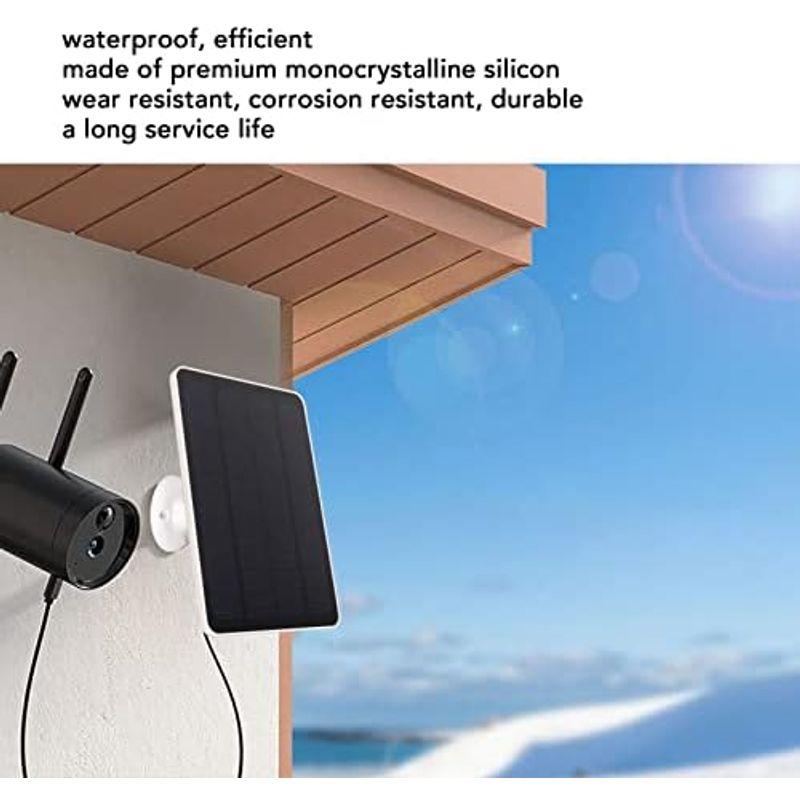 5V ソーラー充電パネル ソーラー充電パネル IP65 防水幅広い互換性 USB C 白｜villageused｜02