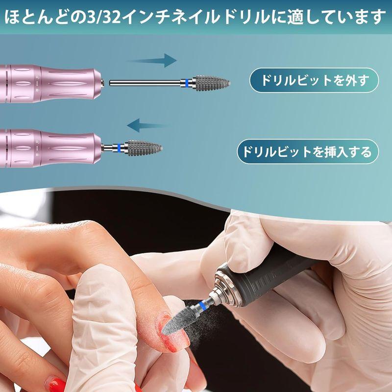 CGBE ネイルビット 3個 ネイルドリルビット 2.35mm 軸径 ネイル CGBE ネイルビット 3個 ネイルドリルビット 2.35mm 軸径 ネイル