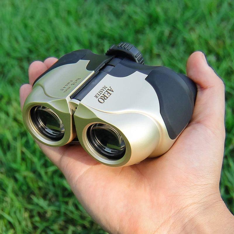 Kenko 双眼鏡 AERO MASTER 8×18 mini ポロプリズム式 8倍 18口径 軽量コンパクト ゴールド 97613｜villageused｜02