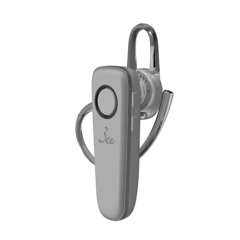 3ee Bluetooth ヘッドセット Call 01 ライトグレー（モノラル 片耳イヤホンタイプ） ノイズキャンセリングマイク マルチポ ...