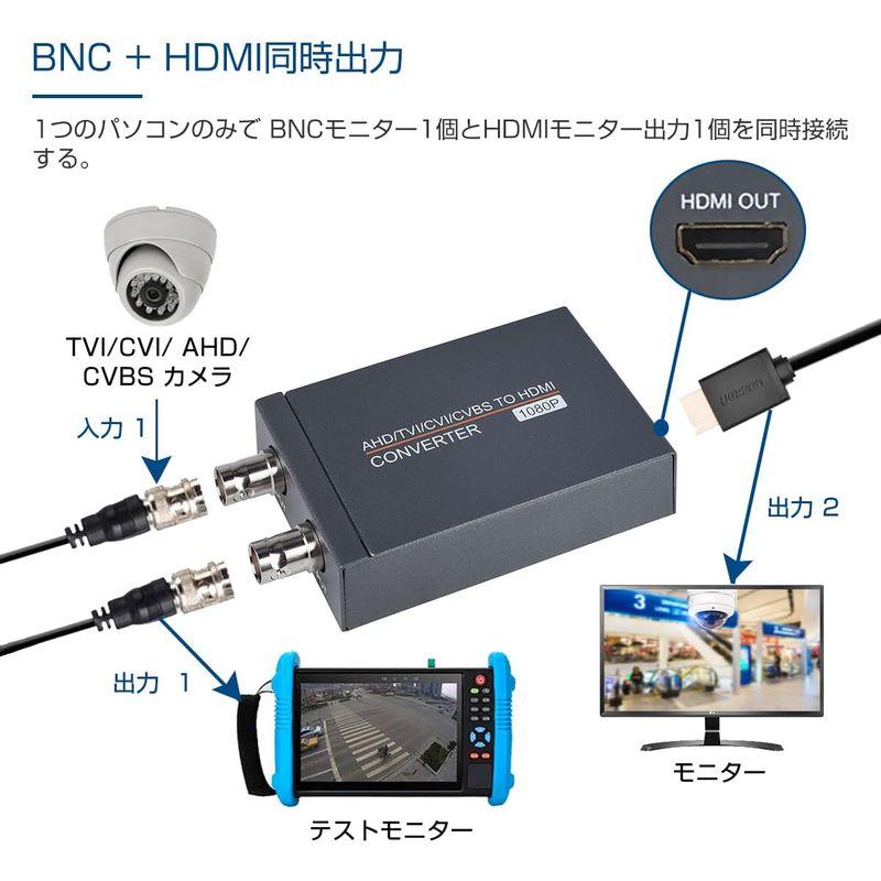 TVI/CVI/AHD to HDMI 変換アダプター フルHD 4K 720P / 1080P / 3MP / 4MP / 5MP / 8｜villageused｜05