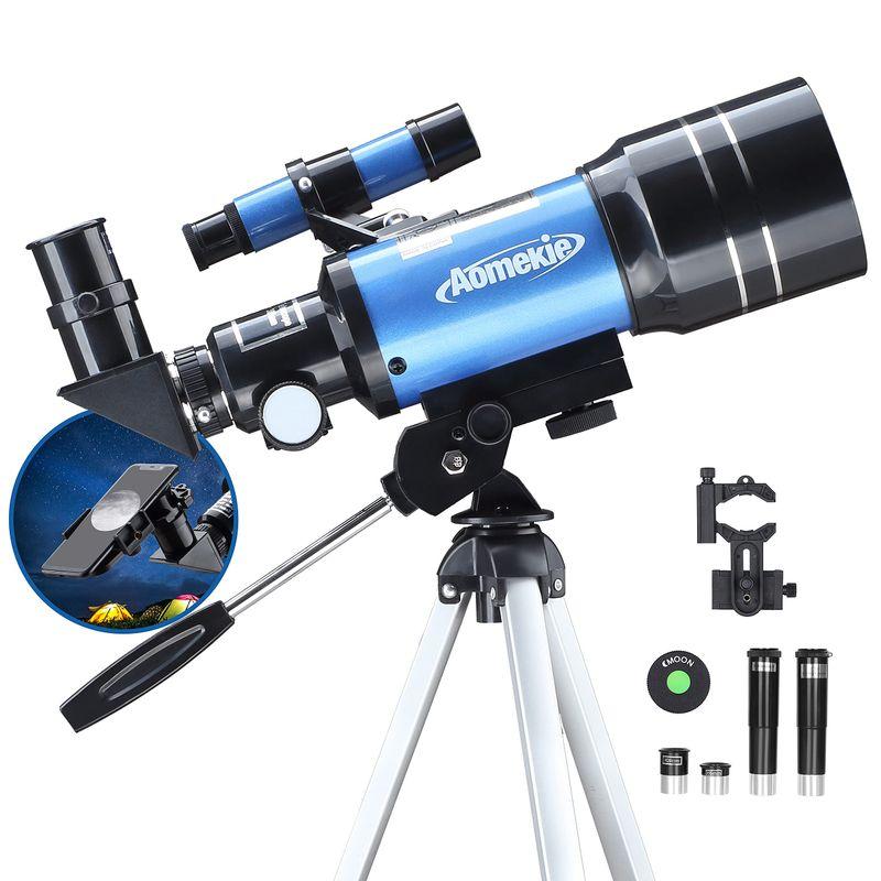 天体望遠鏡 子供 初心者 天体観測 屈折式 70mm大口径300mm焦点距離