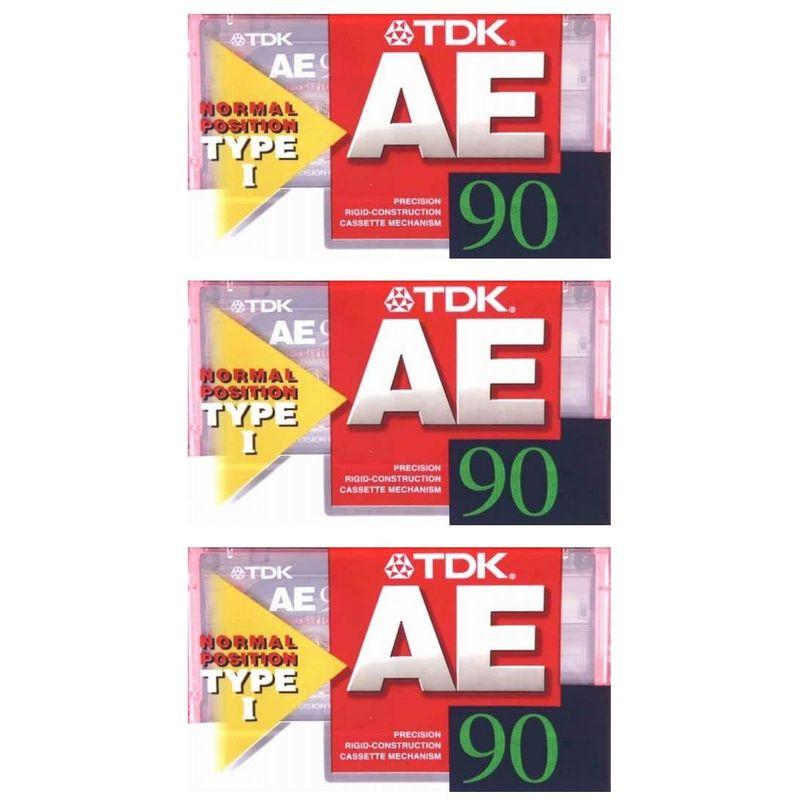 TDK カセットテープ AE 90分 3本セット AE-90x3F : アップヴィレッジ