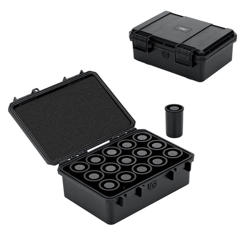 JJC 135 フィルムケース 35mmフィルム 15ロール 35mmフィルム収納 保護