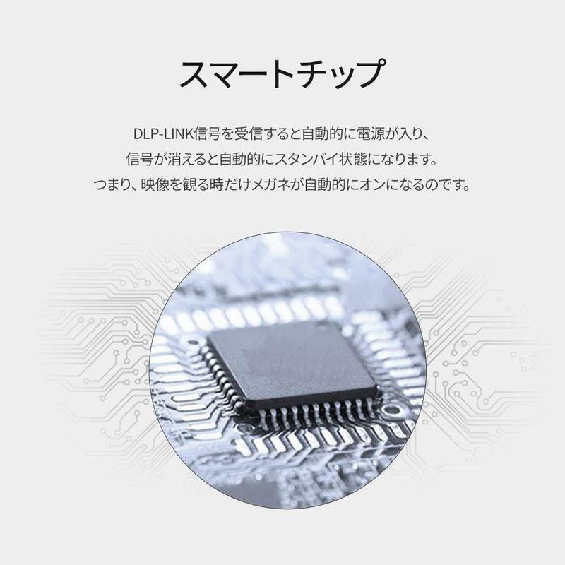 XGIMI 3Dメガネ 3D DLP-Link プロジェクター用 充電式｜villageused｜06