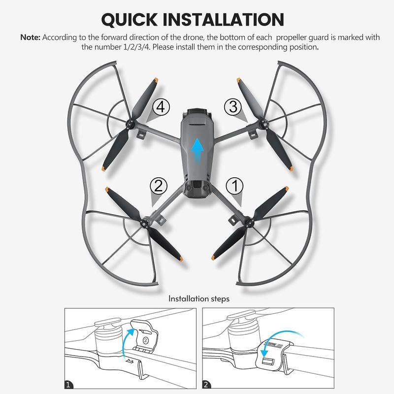 STARTRC Mavic 3 Pro プロペラガード クイックリリース取り外し可能プロペラプロテクター DJI Mavic 3 Pro/M｜villageused｜04