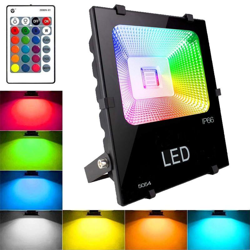 SenMeiGuang RGB 30W LED投光器 リモコン操作（メモリ機能付き）可搬型