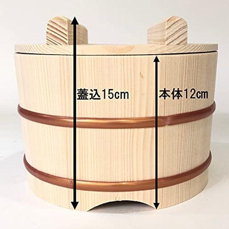 立花容器 のせびつ プラスチックタガ 飯台 日本製 約3合 ナチュラル｜villageused｜08