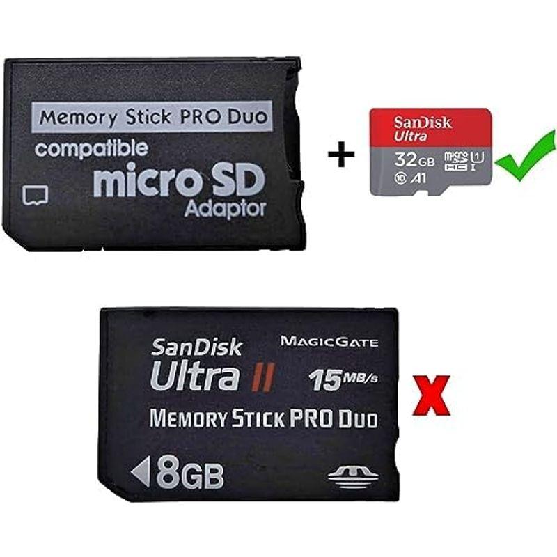 willatram microSD → メモリースティック Pro Duo 変換アダプタ 32GB対応 バルク品｜villageused｜04