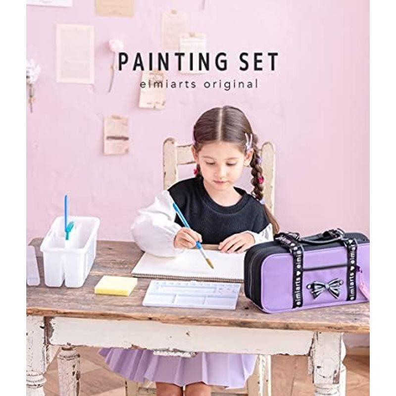 アリサナ 絵の具セット 画材セット 絵具セット 小学生 女の子 ラベンダー ワンサイズ｜villageused｜06