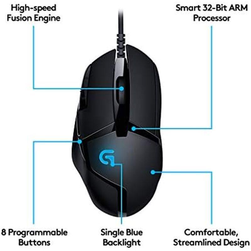 Logitech G402 Mouse ロジテック ゲーミング ブラック USB 有線 FPS RGB マウス｜villageused｜08