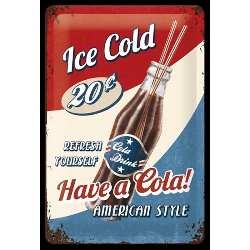 ブリキ看板 コーラ Have a Cola / TIN SIGN アメリカン雑貨 インテリア 