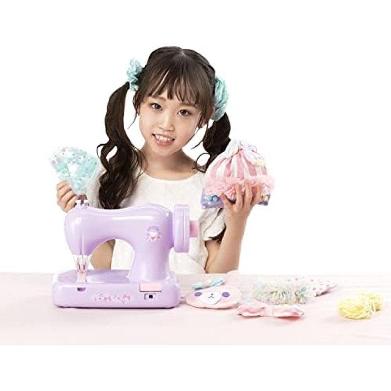 【新品未使用】毛糸ミシンふわもこHug　アダプター付き 毛糸ミシンふわもこHugラベンダーアダプター＋ セット : アップ