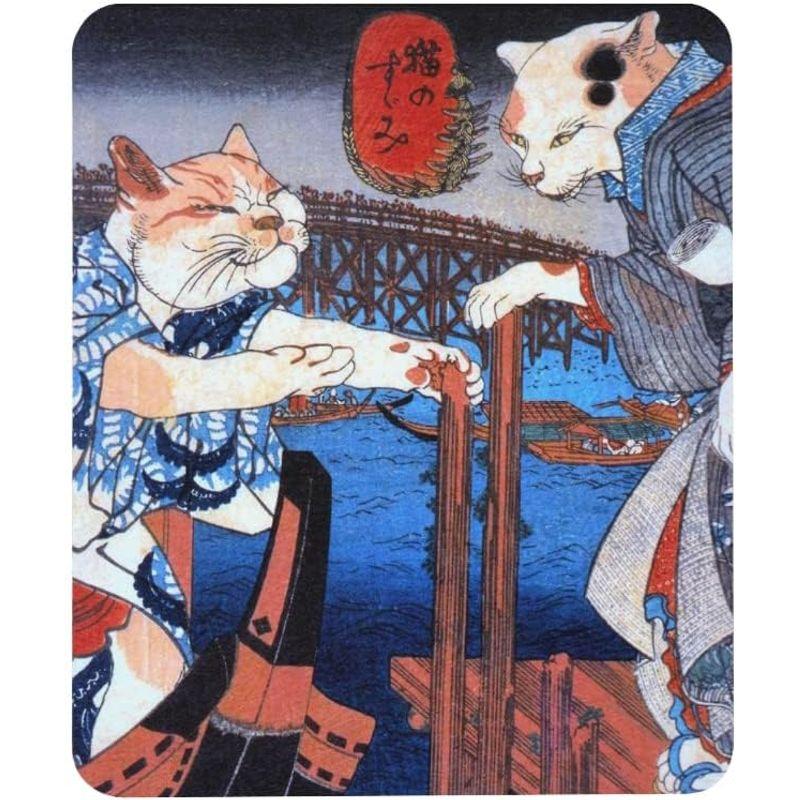 歌川国芳『 猫の涼み 』のマウスパッド：フォトパッド（ 浮世絵シリーズ ）｜villageused｜03