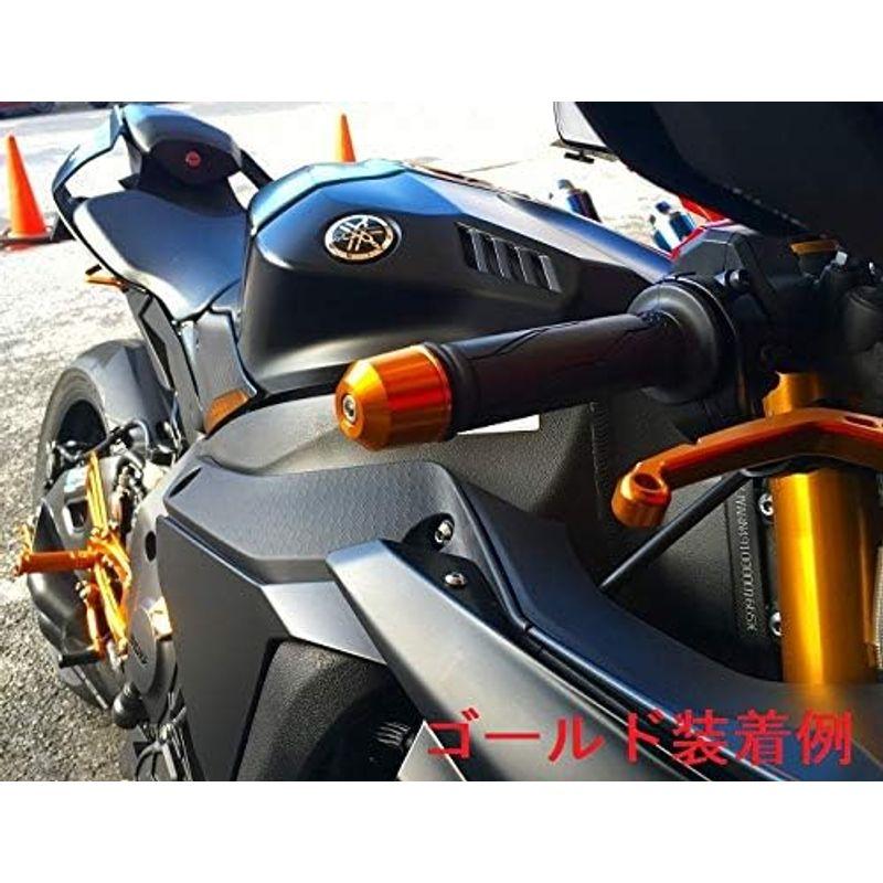 ポッシュ(POSH) 自動二輪車装具 ハンドルバーエンド ミドルウェイトバーエンド ヤマハ純然たる手持ち部分M6印字機 YZF-R25他 黒いことクロ