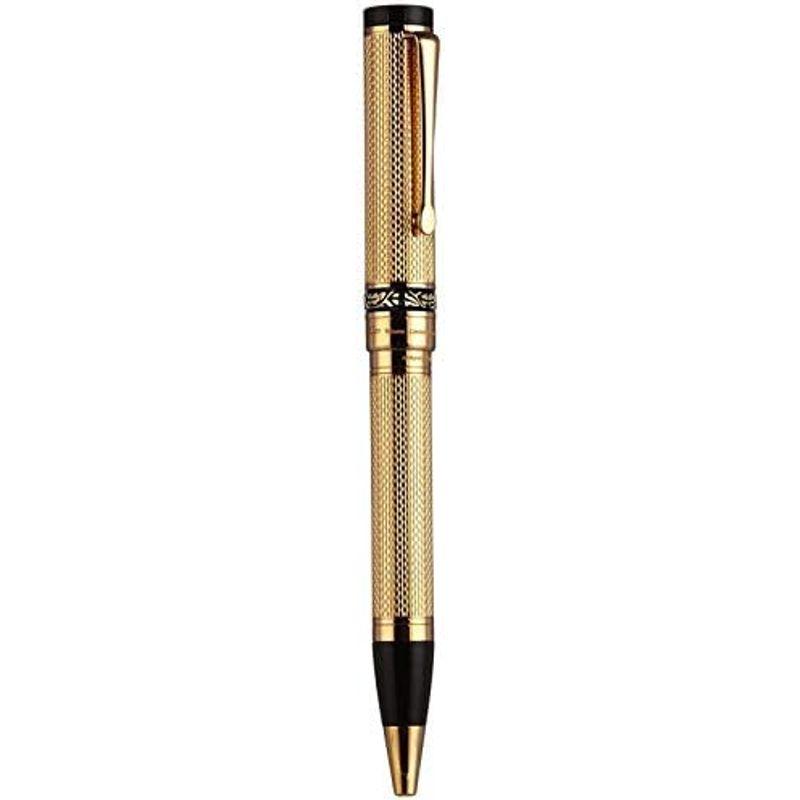 Xezo Tribune 18K ゴールド レイヤード ダイヤモンドカット ボールペン