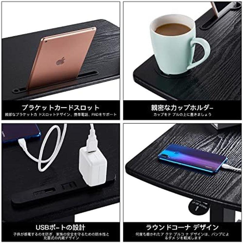 Yesotasサイドテーブル昇降式 ガス圧昇降ベッドテーブル PC Yesotasサイドテーブル昇降式 ガス圧昇降ベッドテーブル PC