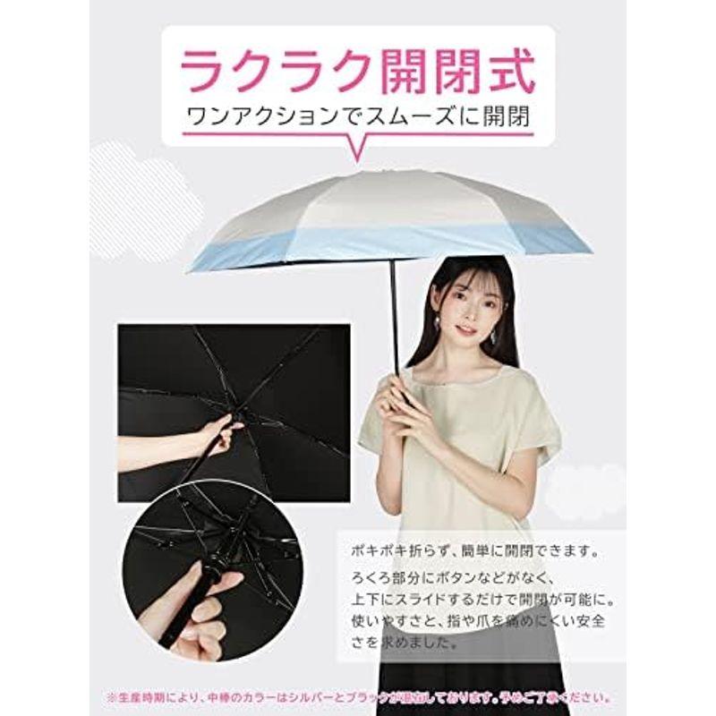 KIZAWA 日傘 UVカット 100 遮光 折りたたみ 遮光率100% ミニ傘 完全遮光 折りたたみ日傘 軽量 コンパクト 日傘兼用雨傘｜villageused｜17