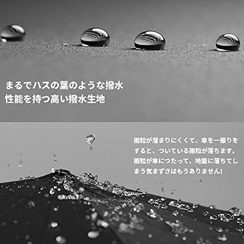 PARACHASE (パラチェイス) 折りたたみ傘 大きい 自動開閉 140CM 高い撥水性布 メンズ 錆びつかない 木製手元 ワンタッチ｜villageused｜04