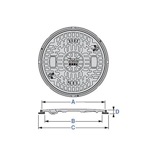 Joto　マンホール丸枠　500型　JM-500B-2
