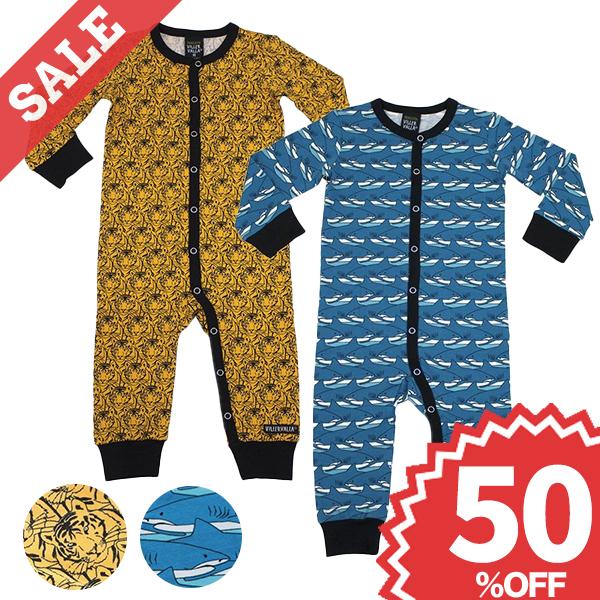 ベビー服 おしゃれ 長袖 カバーオール 赤ちゃん 動物柄 サメ トラ シマウマ 055fw Villervalla 通販 Yahoo ショッピング