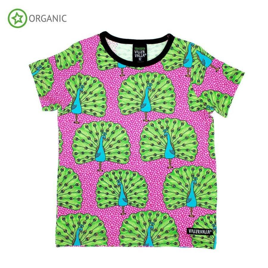 50 Off Tシャツ 半袖 子供服 キッズ 孔雀 クジャク ピーコックピンク 鳥 おしゃれ 北欧 059gx Villervalla 通販 Yahoo ショッピング