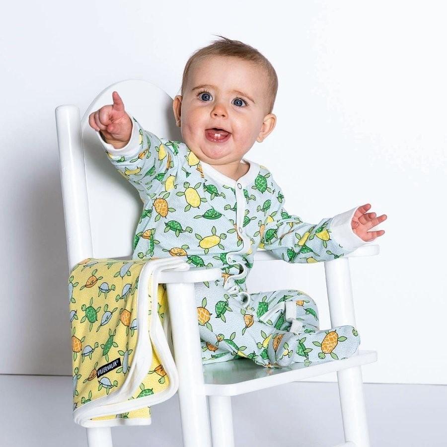 30 Off ロンパース カバーオール 新生児 ベビー服 足つき おしゃれ 北欧 カメさん柄 グレー オーガニックコットン Turtle 0ha Villervalla 通販 Yahoo ショッピング