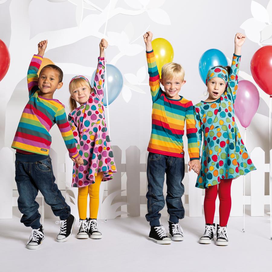 ワンピース 長袖 子供服 キッズ バブルス柄 泡 シャボン玉 ブルー ピンク Bubbles 152hw Villervalla 通販 Yahoo ショッピング