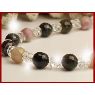 ネックレス トルマリン 水晶 32面カット パワーストーン 龍山寺 祈願済 |  | 01