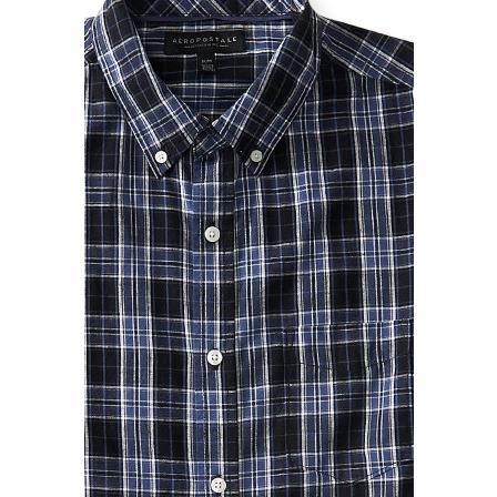 エアロポステール AEROPOSTALE メンズ Men's 長袖 シャツ Long Sleeve Plaid Woven Shirt マリンブルー Marin Blue｜vinaoutfitters｜02