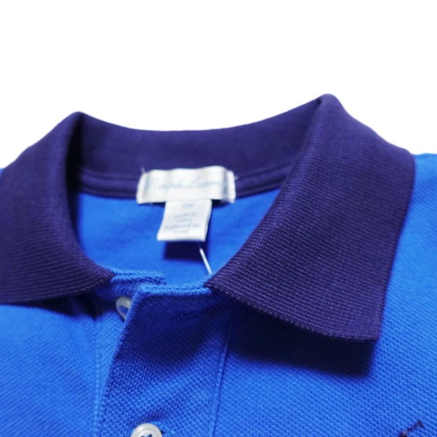 ラルフローレン RALPH LAUREN ベビー 男の子 半袖 ポロシャツ Cotton Mesh Polo Shirt カイト ブルー Kite Blue｜vinaoutfitters｜03
