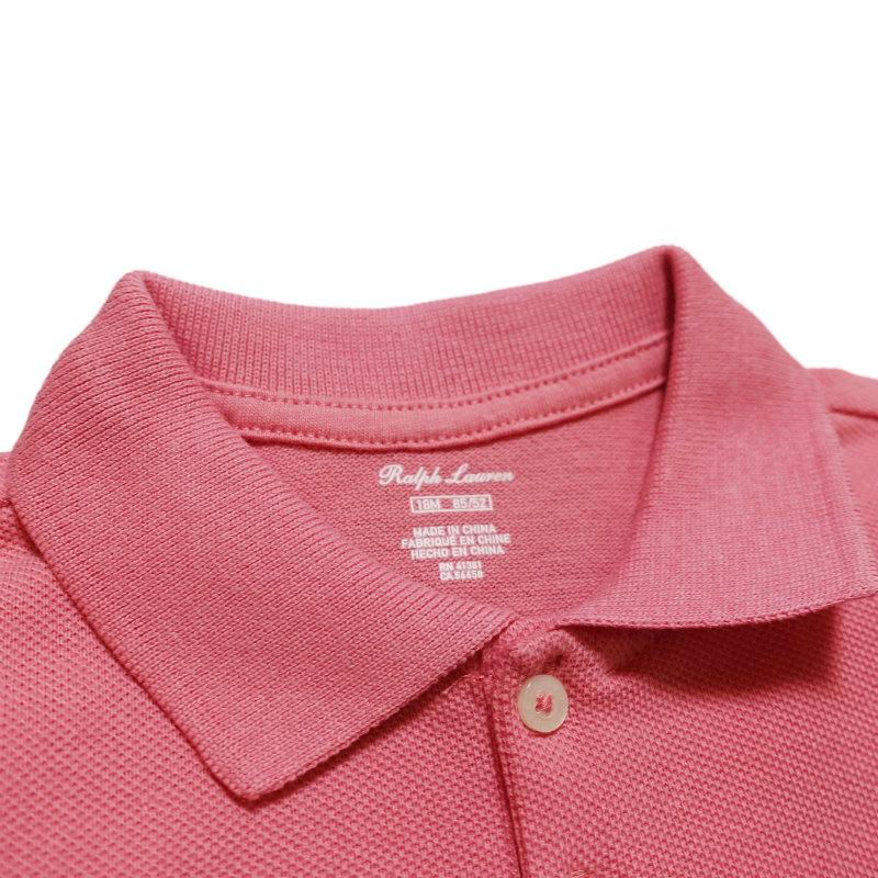 ラルフローレン RALPH LAUREN ベビー 女の子 長袖 ポロシャツ Peplum Piqu? Polo Shirt ドルチェ ピンク Dolce Pink｜vinaoutfitters｜03