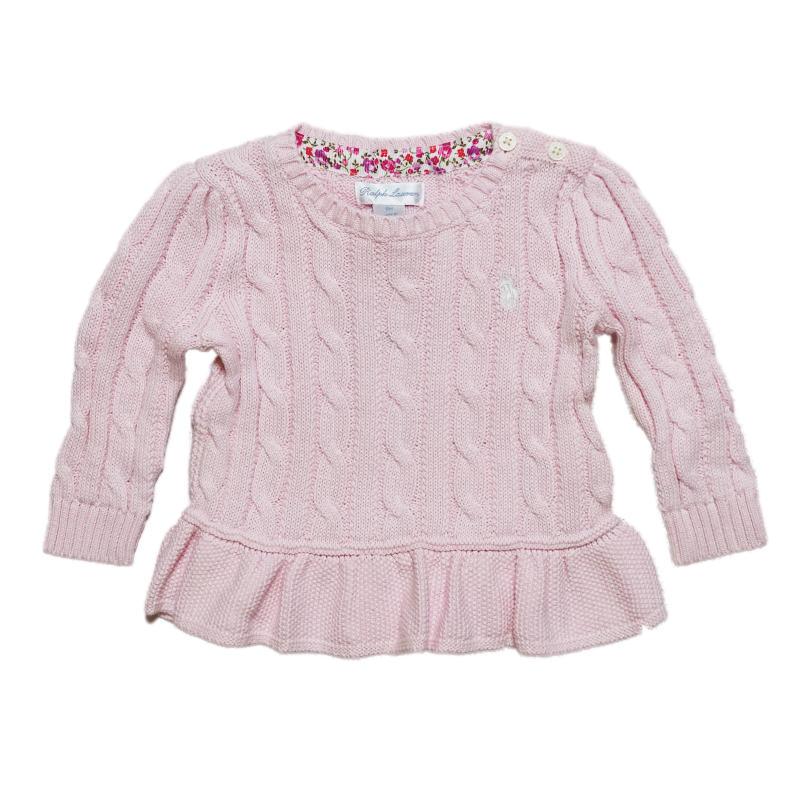 ralph lauren baby cable knit sweater