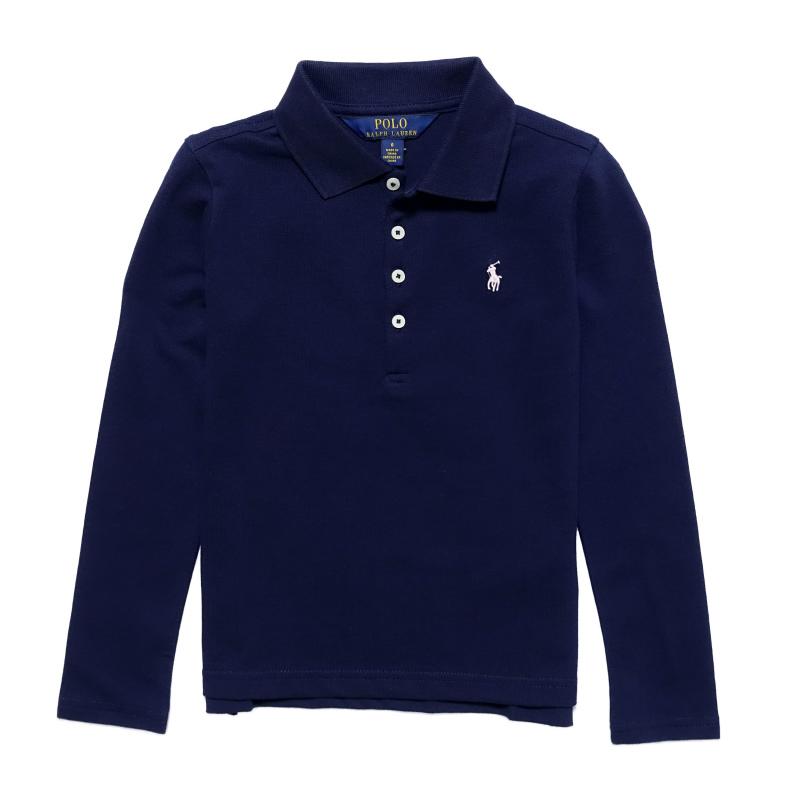 Polo Ralph Lauren ネイビー 長袖ポロシャツ