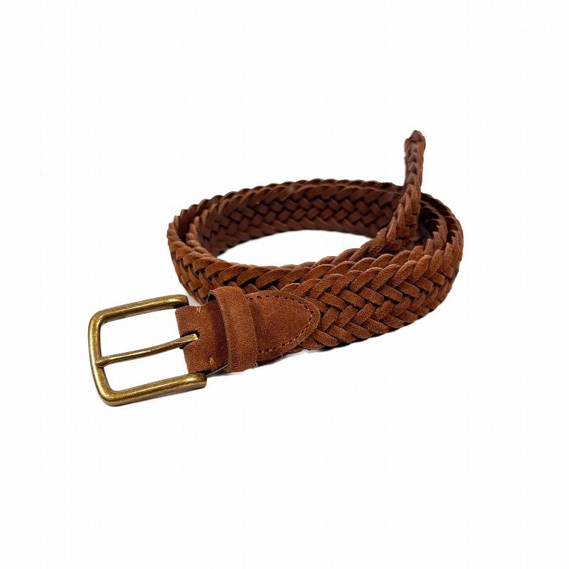 ジェイクルー J.Crew メンズ Men's スウェード編み込みベルト Suede