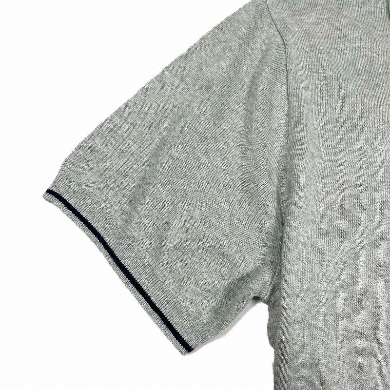 ジェイクルー J.Crew メンズ Men's 半袖 ニット ポロシャツ Striped Sweater Polo Shirt ヘザーグレー Heather Grey｜vinaoutfitters｜03