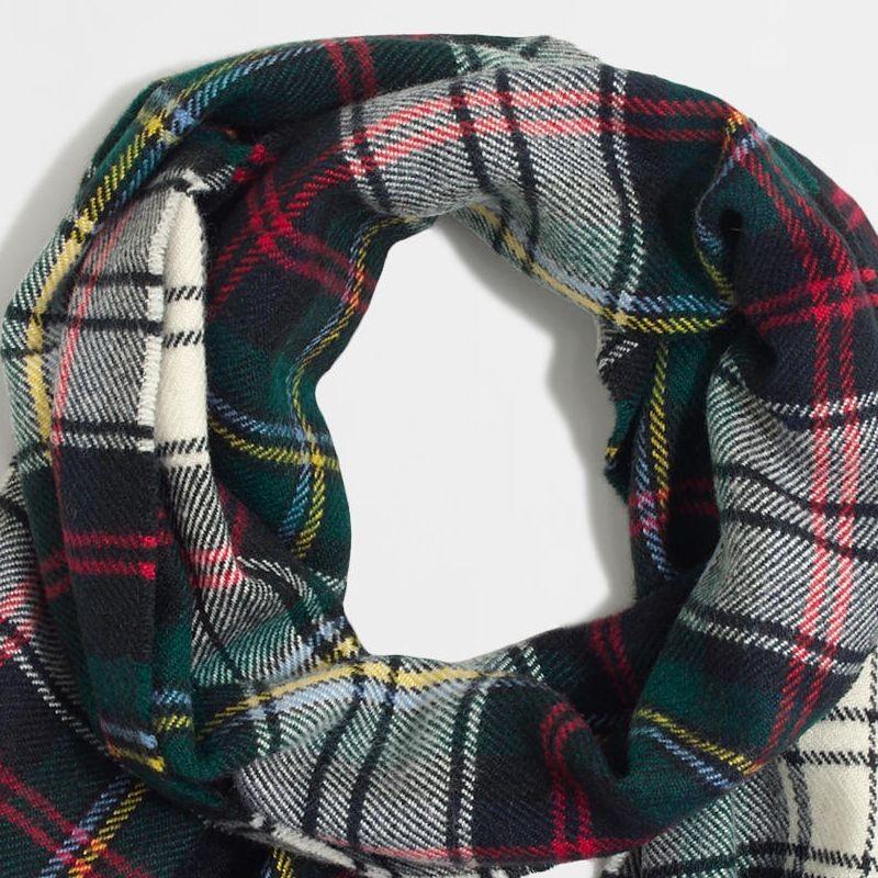ジェイクルー J.Crew メンズ Men's スカーフ マフラー Plaid Scarf フェスティブ プラッド Plaid Festive